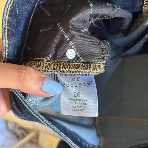 Articles Of Society Dark Wash Straight Leg Jeans - Picture 3 of 3